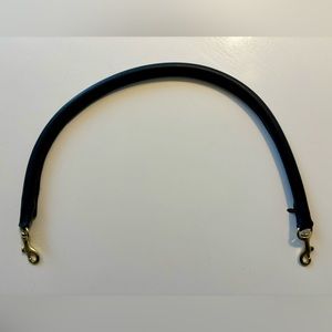 Clare V Tubular Shoulder Strap in black leather